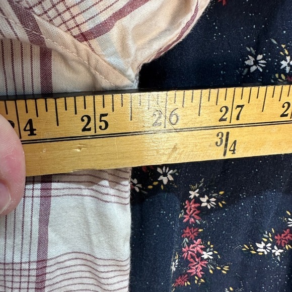 Lot Bundle 2 Abercrombie & Fitch XL Button Down Short Sleeve Shirt Floral Plaid - Picture 13 of 14